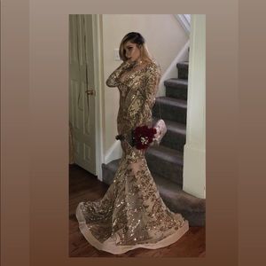 Custom made prom dress, (only worn once).